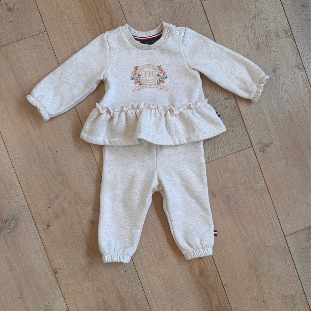 Tommy Hilfiger Cream Kids Matching Set